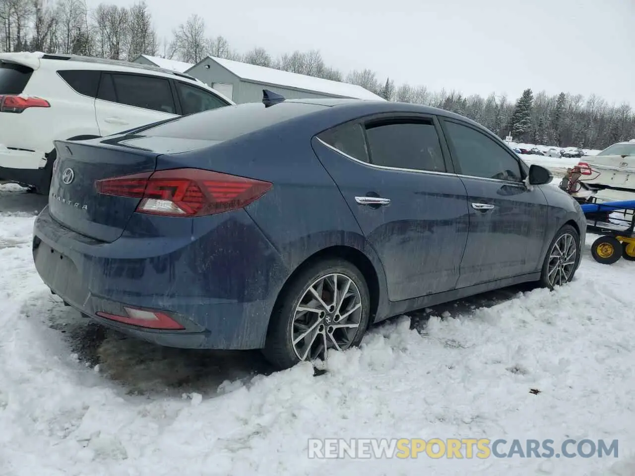 3 Фотография поврежденного автомобиля KMHD84LFXKU773499 HYUNDAI ELANTRA 2019