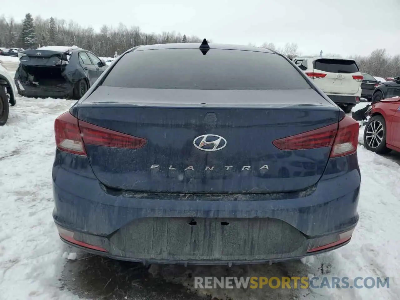 6 Фотография поврежденного автомобиля KMHD84LFXKU773499 HYUNDAI ELANTRA 2019