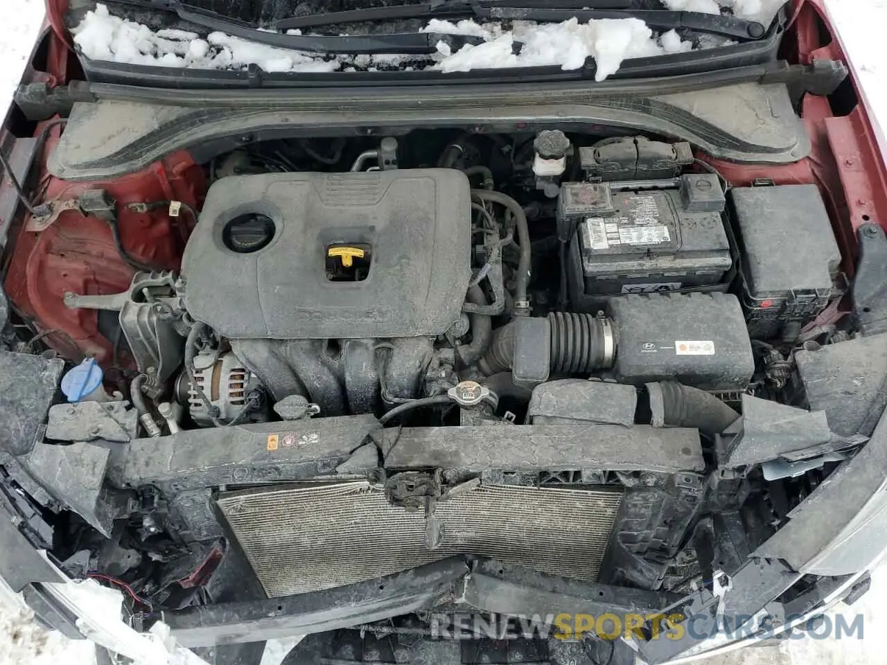 11 Photograph of a damaged car KMHD84LFXKU855765 HYUNDAI ELANTRA 2019