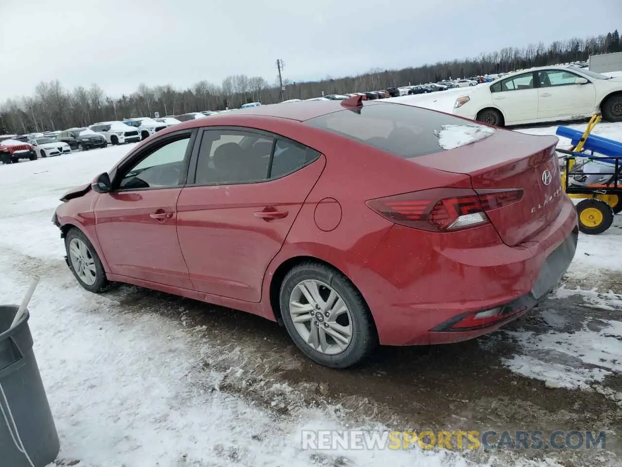2 Photograph of a damaged car KMHD84LFXKU855765 HYUNDAI ELANTRA 2019