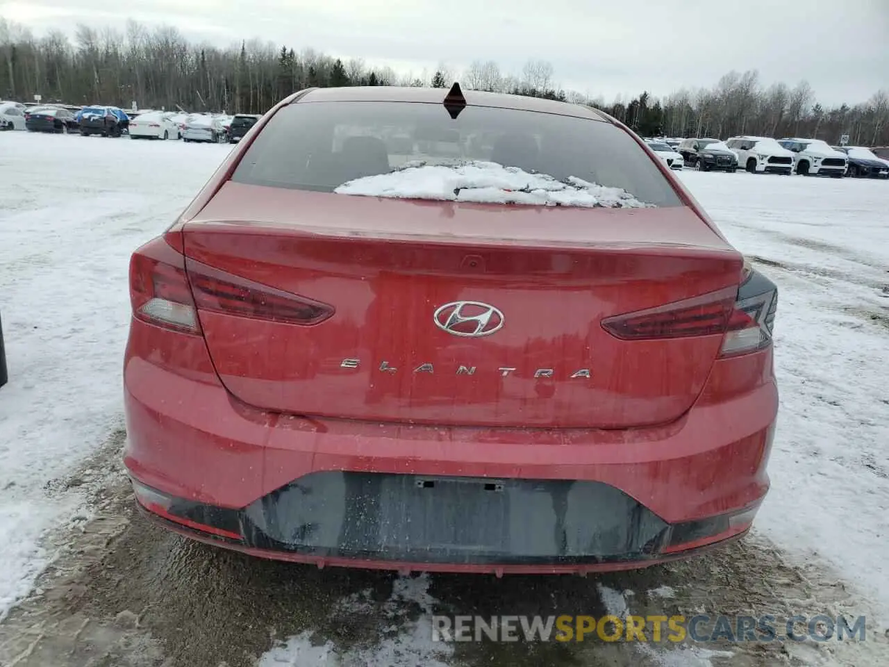 6 Photograph of a damaged car KMHD84LFXKU855765 HYUNDAI ELANTRA 2019