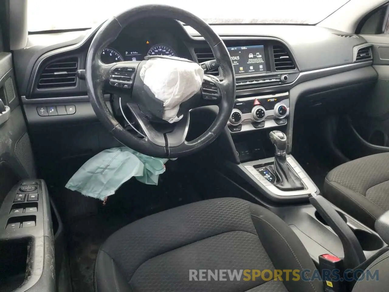 8 Photograph of a damaged car KMHD84LFXKU855765 HYUNDAI ELANTRA 2019