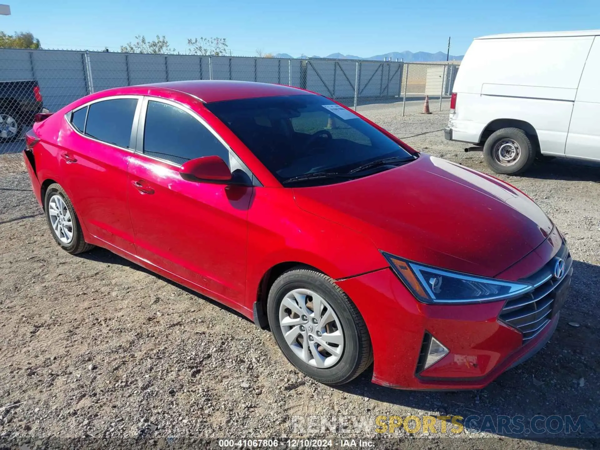 1 Photograph of a damaged car 5NPD74LF2LH591167 HYUNDAI ELANTRA 2020