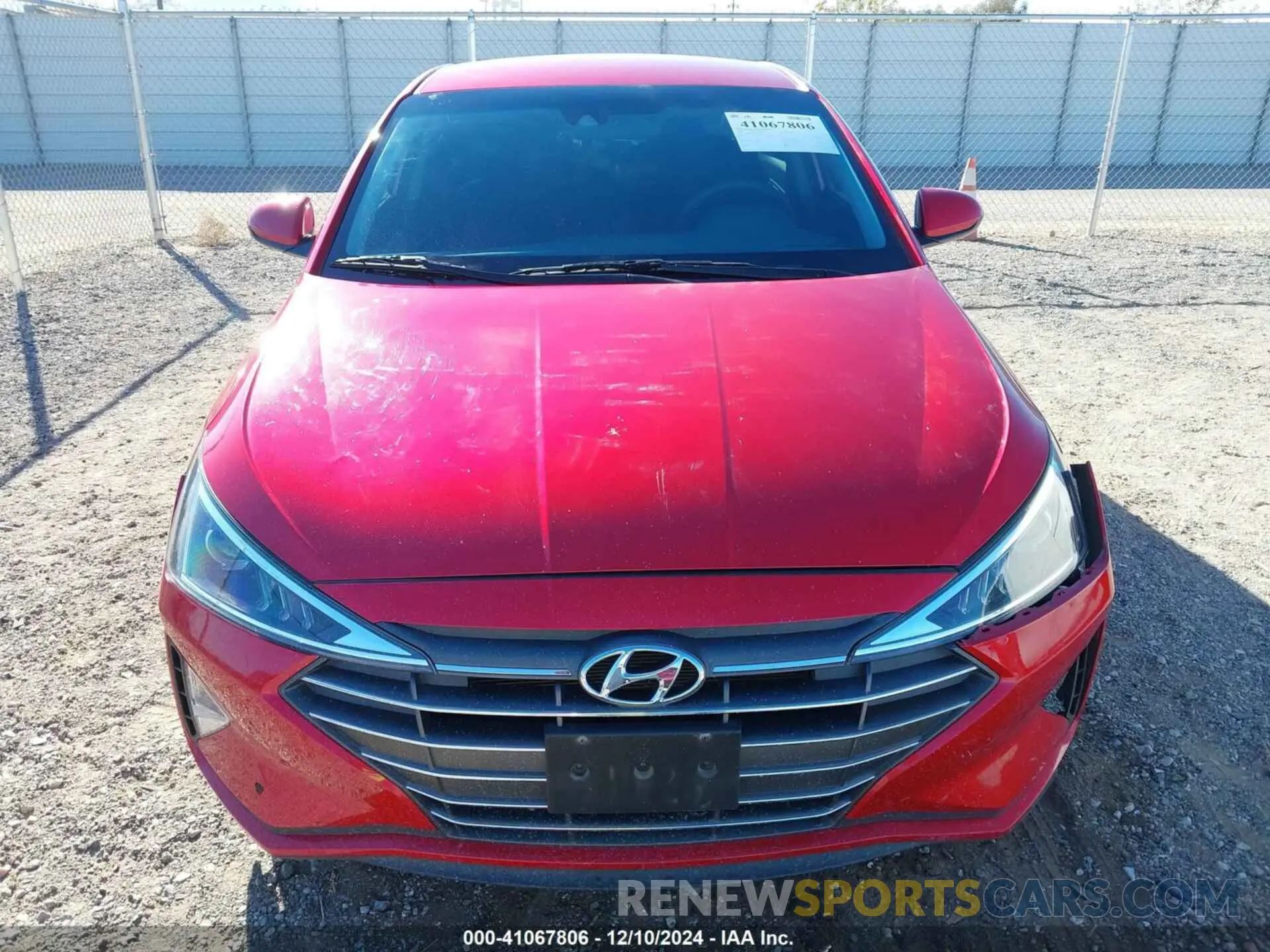 12 Photograph of a damaged car 5NPD74LF2LH591167 HYUNDAI ELANTRA 2020