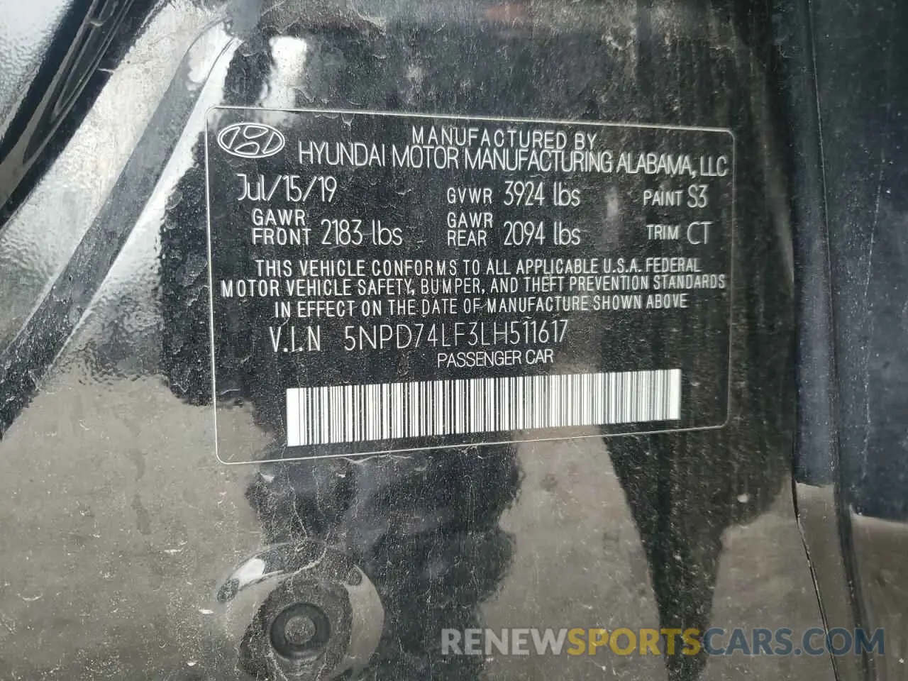 12 Фотография поврежденного автомобиля 5NPD74LF3LH511617 HYUNDAI ELANTRA 2020