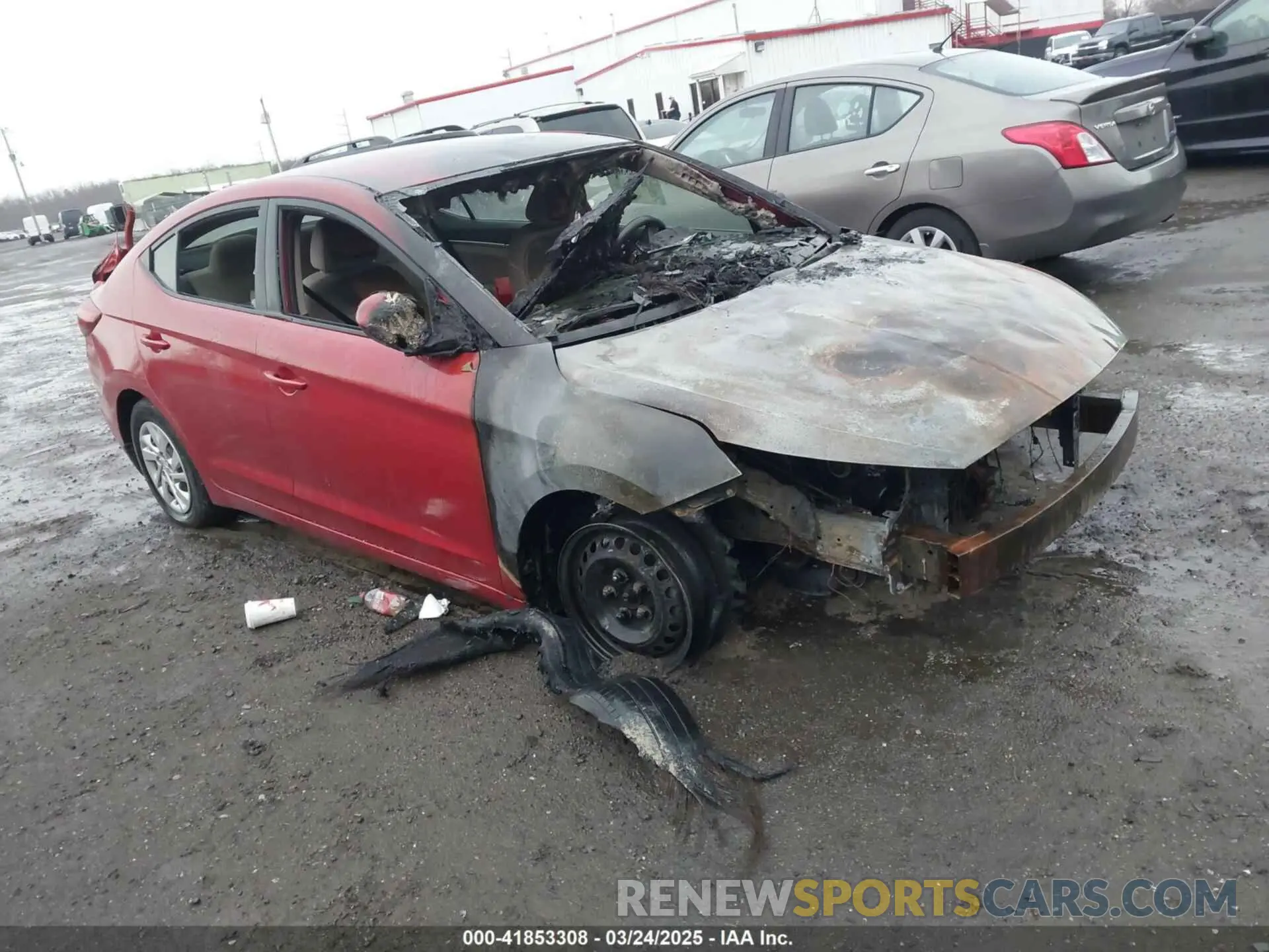 1 Photograph of a damaged car 5NPD74LF4LH513585 HYUNDAI ELANTRA 2020