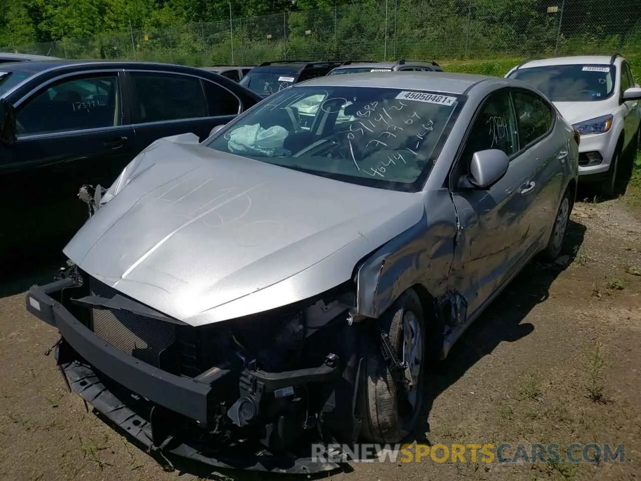 2 Photograph of a damaged car 5NPD74LF5LH540441 HYUNDAI ELANTRA 2020