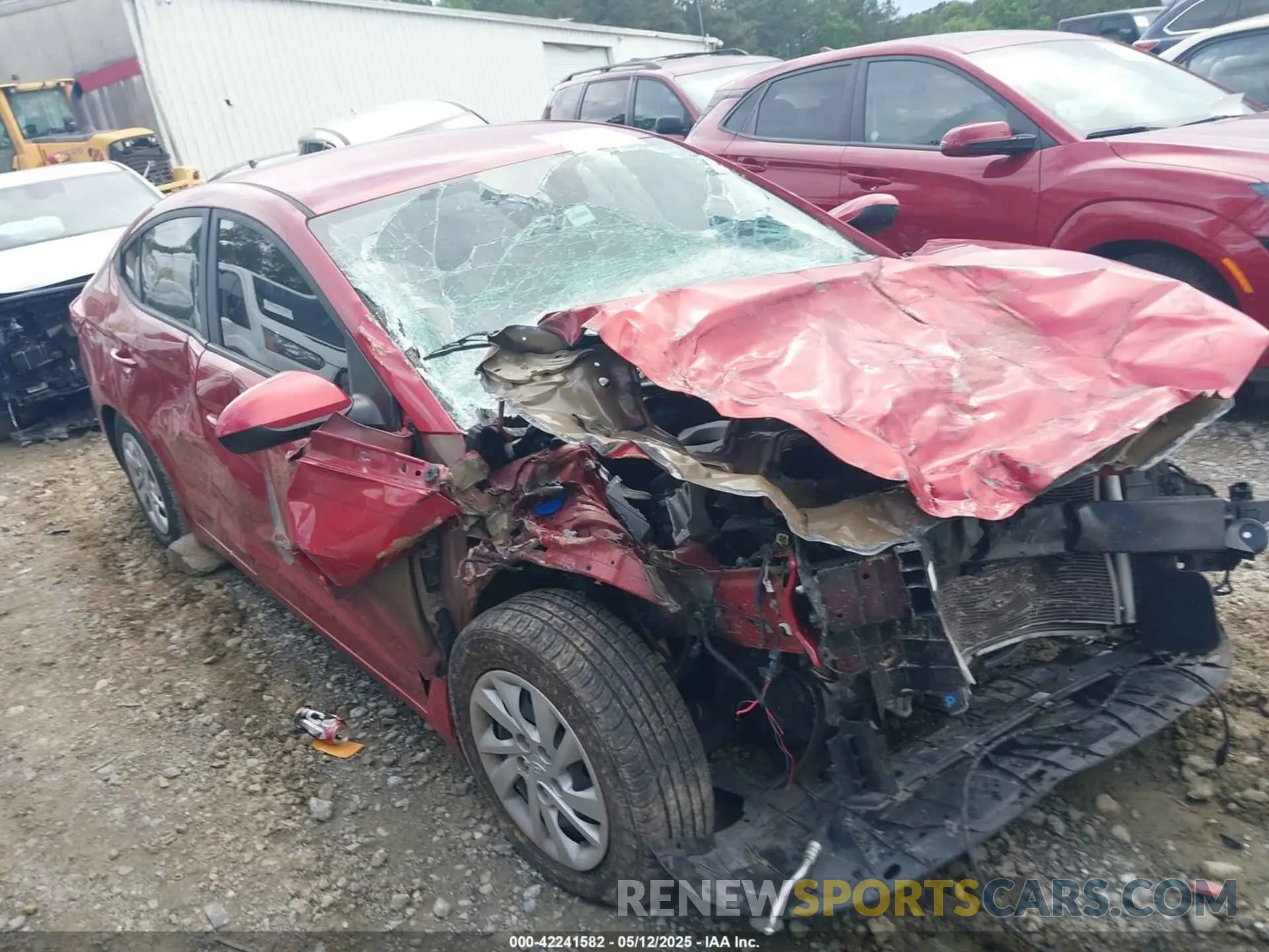 1 Photograph of a damaged car 5NPD74LF6LH491623 HYUNDAI ELANTRA 2020