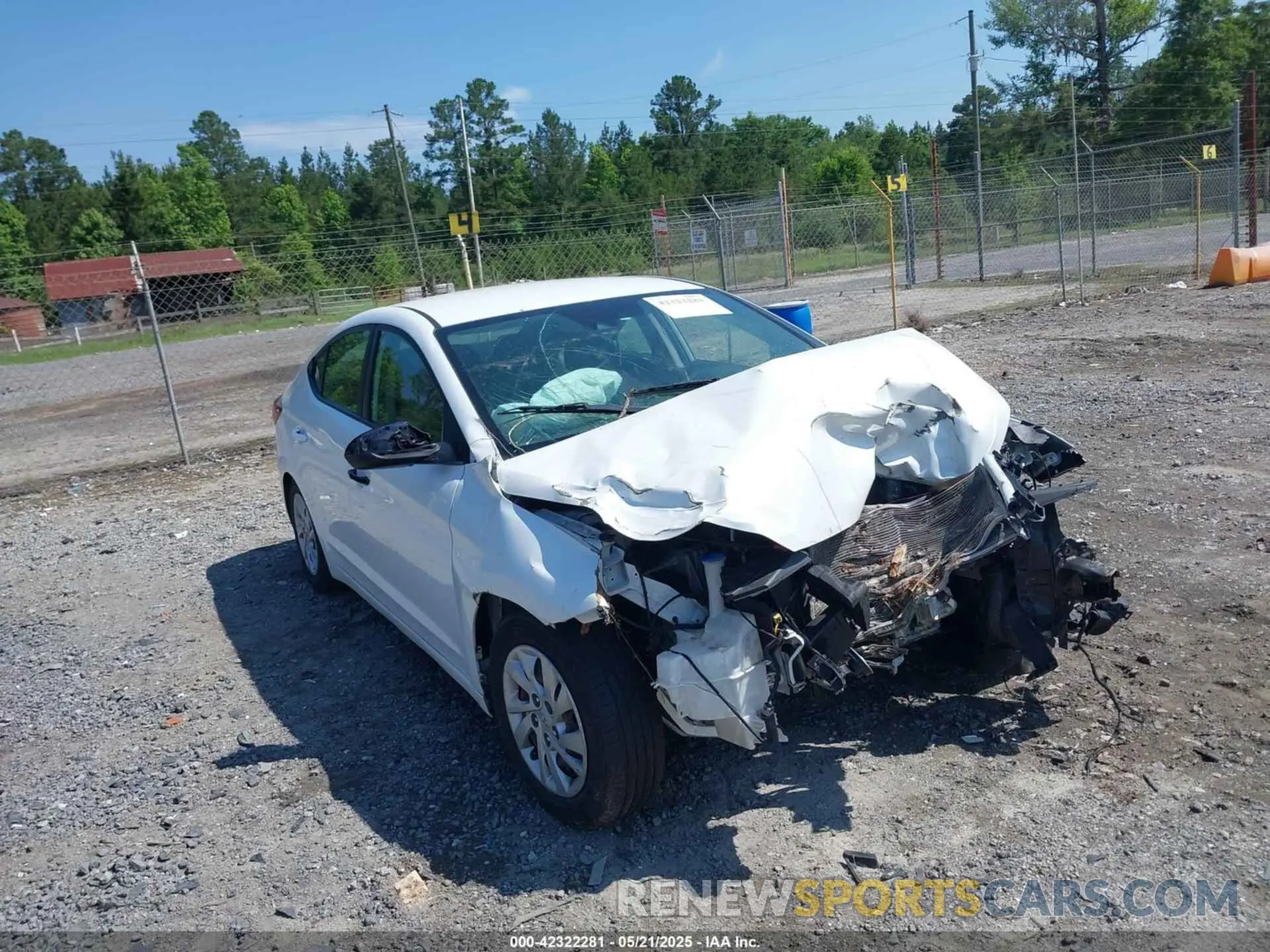 1 Photograph of a damaged car 5NPD74LF6LH503351 HYUNDAI ELANTRA 2020