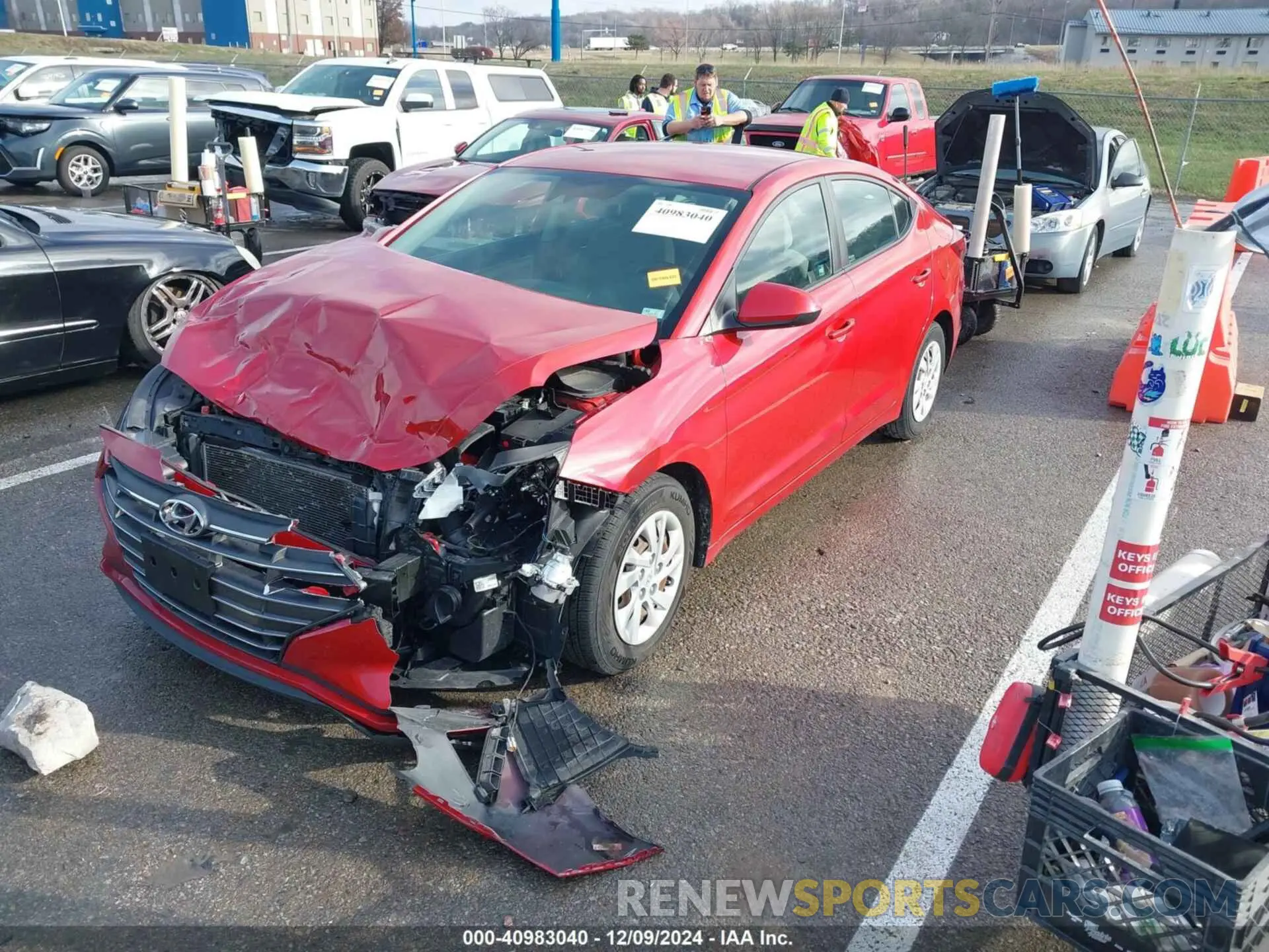2 Photograph of a damaged car 5NPD74LF9LH536716 HYUNDAI ELANTRA 2020