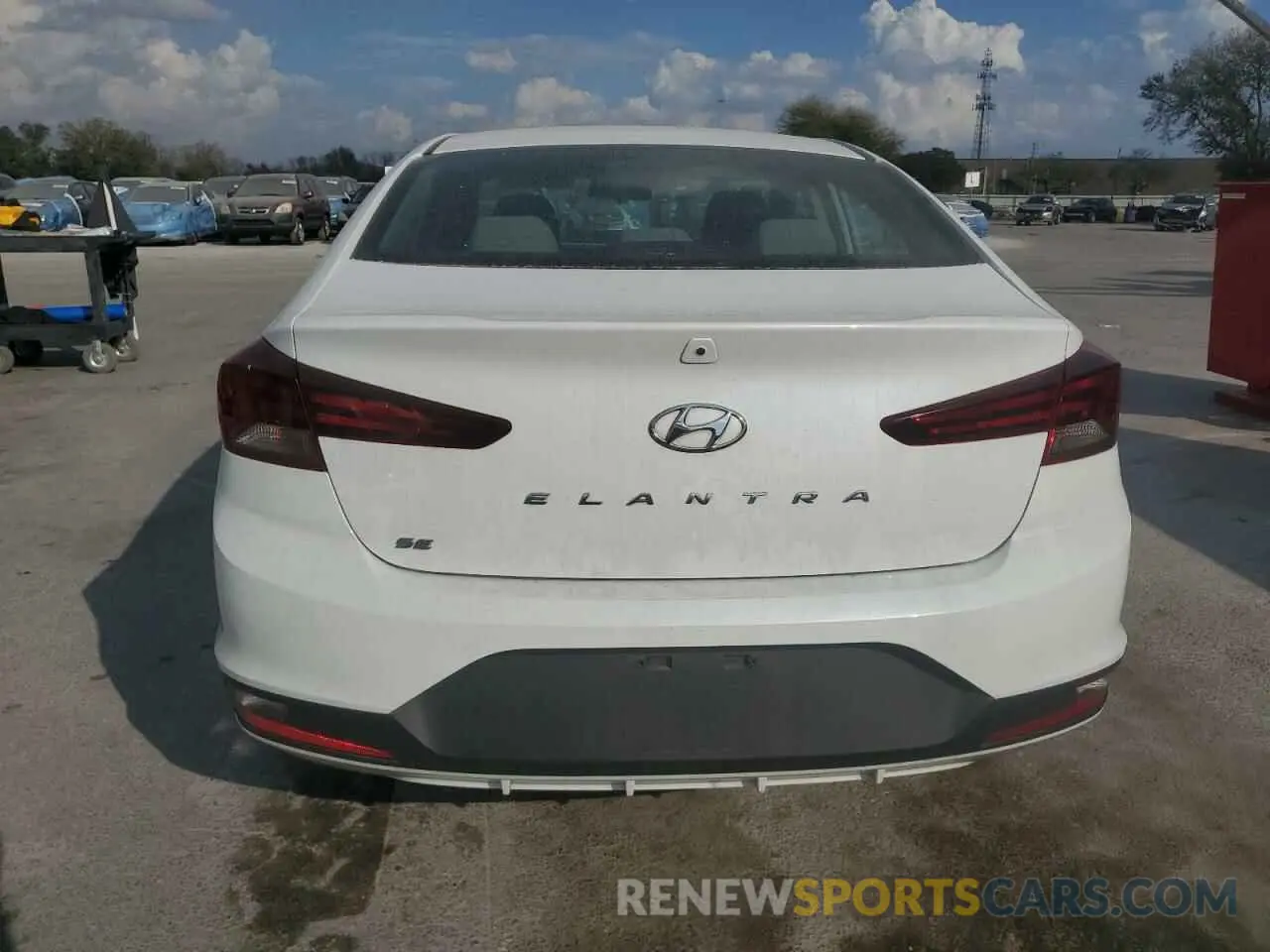 6 Photograph of a damaged car 5NPD74LF9LH589187 HYUNDAI ELANTRA 2020