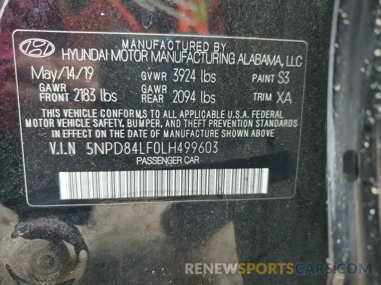 12 Фотография поврежденного автомобиля 5NPD84LF0LH499603 HYUNDAI ELANTRA 2020