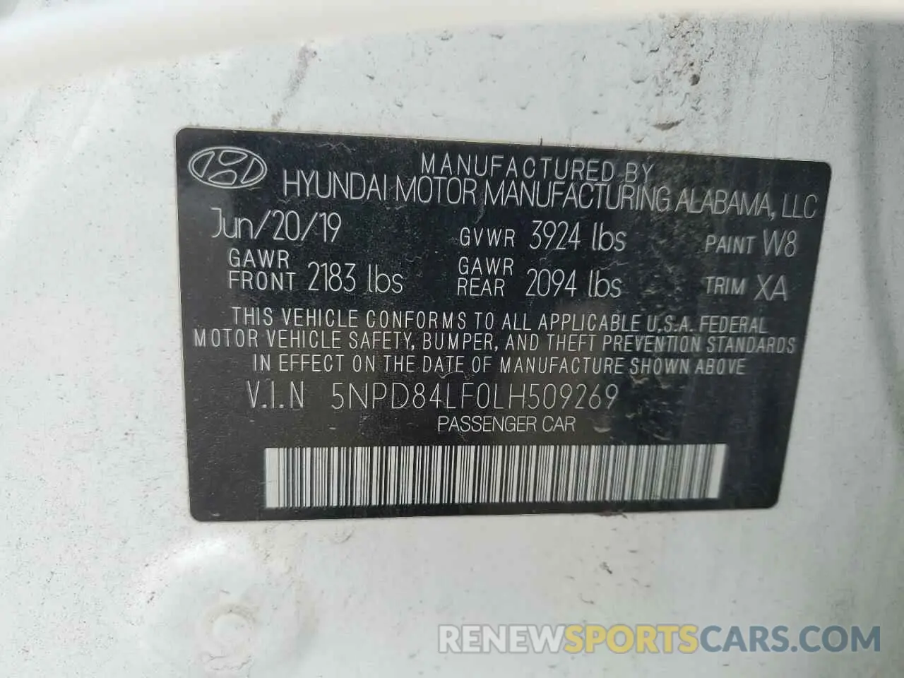 12 Фотография поврежденного автомобиля 5NPD84LF0LH509269 HYUNDAI ELANTRA 2020