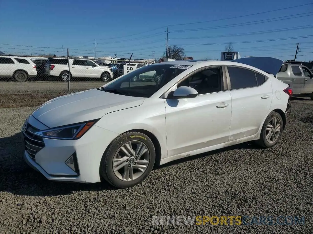 1 Photograph of a damaged car 5NPD84LF0LH547021 HYUNDAI ELANTRA 2020