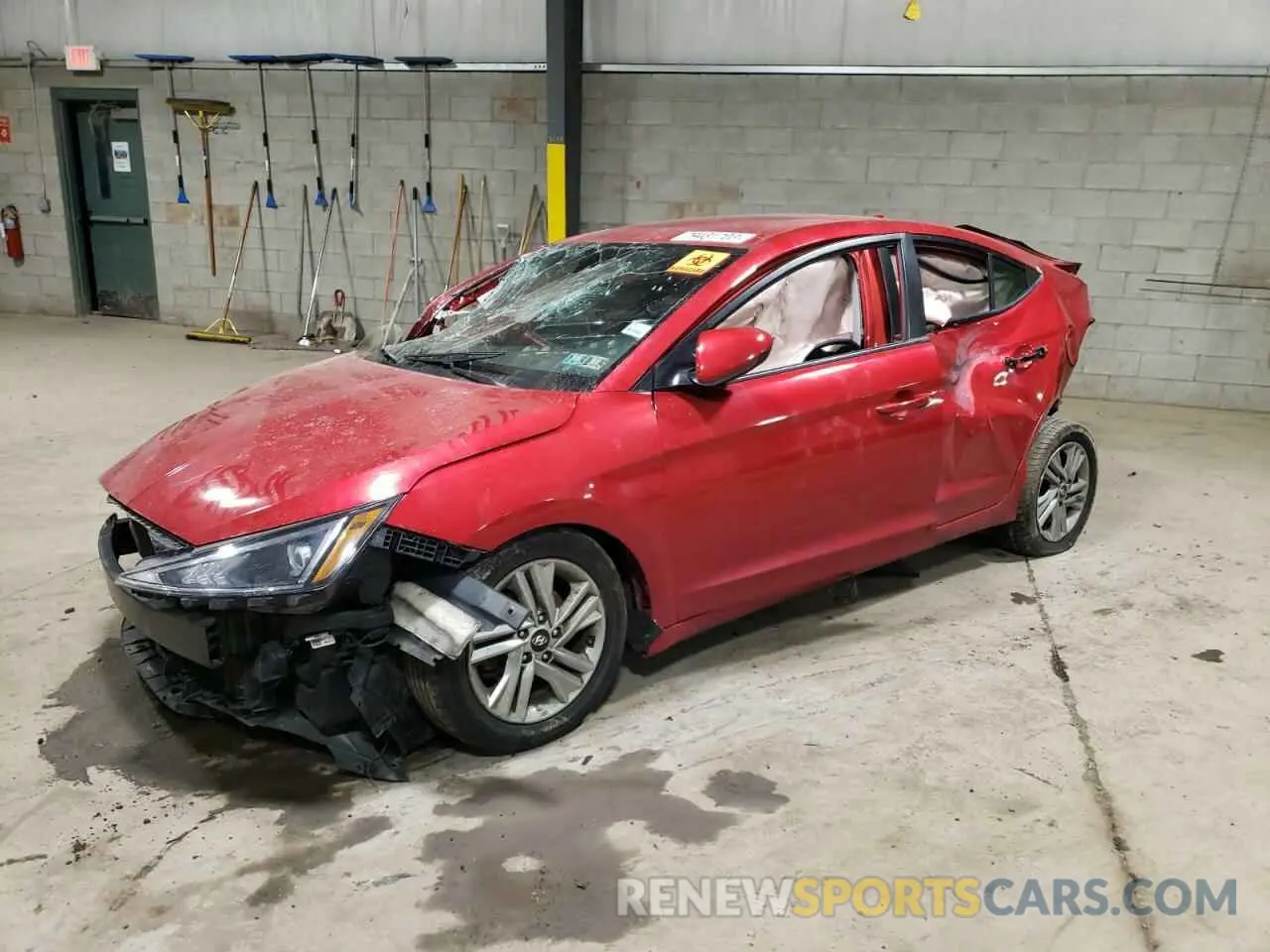 1 Photograph of a damaged car 5NPD84LF0LH579581 HYUNDAI ELANTRA 2020