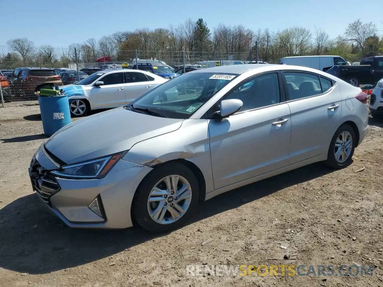 1 Photograph of a damaged car 5NPD84LF0LH624860 HYUNDAI ELANTRA 2020