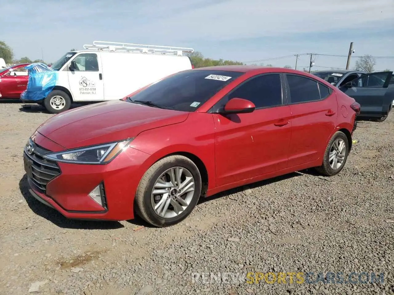 1 Photograph of a damaged car 5NPD84LF1LH544127 HYUNDAI ELANTRA 2020