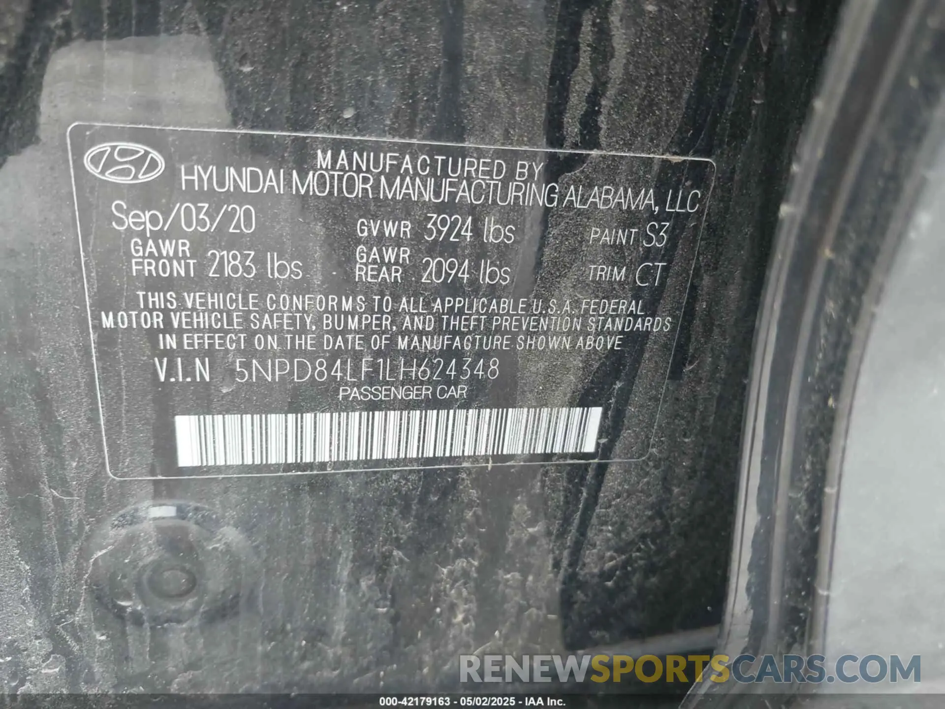 9 Фотография поврежденного автомобиля 5NPD84LF1LH624348 HYUNDAI ELANTRA 2020