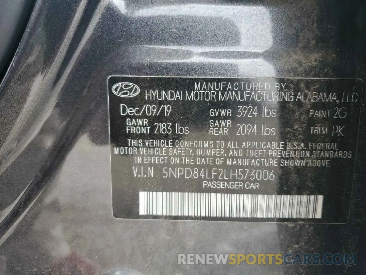 14 Фотография поврежденного автомобиля 5NPD84LF2LH573006 HYUNDAI ELANTRA 2020