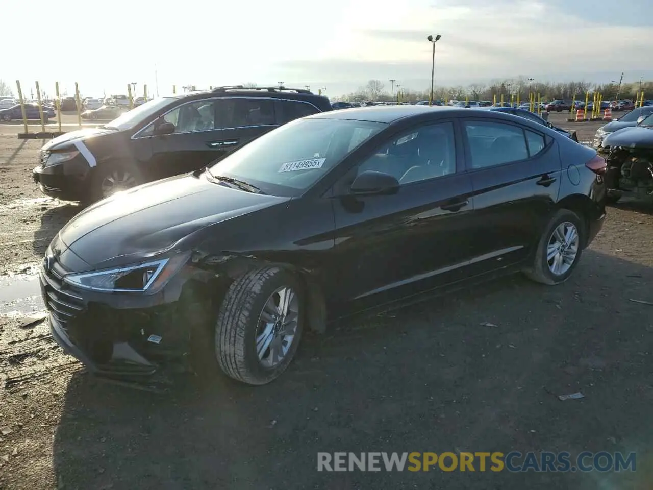 1 Photograph of a damaged car 5NPD84LF3LH593538 HYUNDAI ELANTRA 2020
