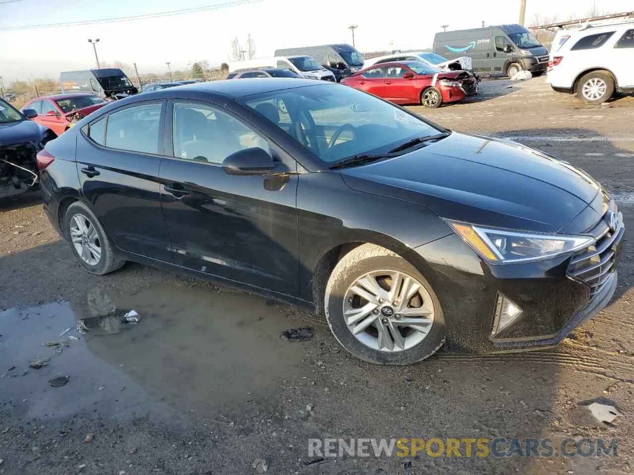 4 Photograph of a damaged car 5NPD84LF3LH593538 HYUNDAI ELANTRA 2020