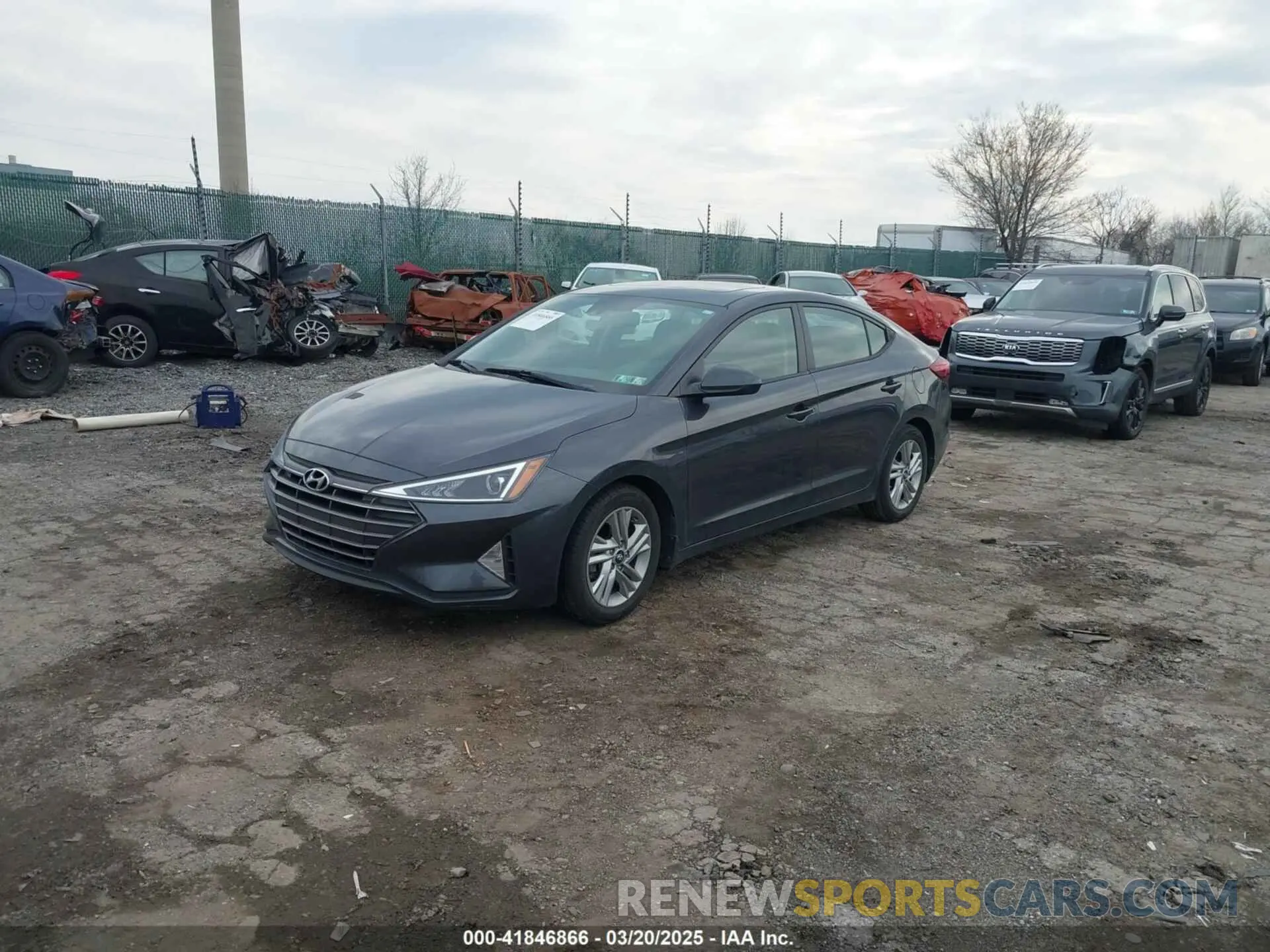 2 Photograph of a damaged car 5NPD84LF3LH629745 HYUNDAI ELANTRA 2020
