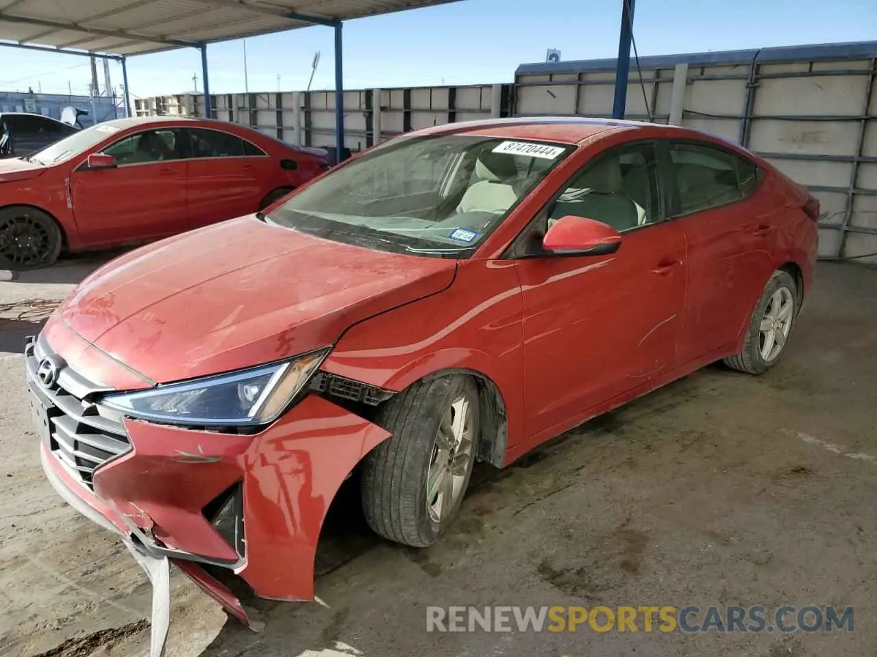 1 Фотография поврежденного автомобиля 5NPD84LF4LH493917 HYUNDAI ELANTRA 2020