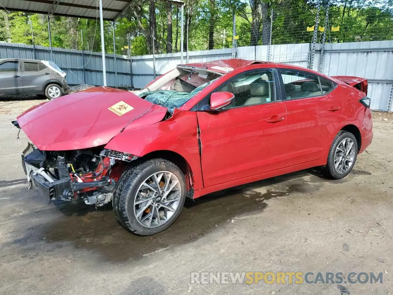 1 Photograph of a damaged car 5NPD84LF4LH551511 HYUNDAI ELANTRA 2020