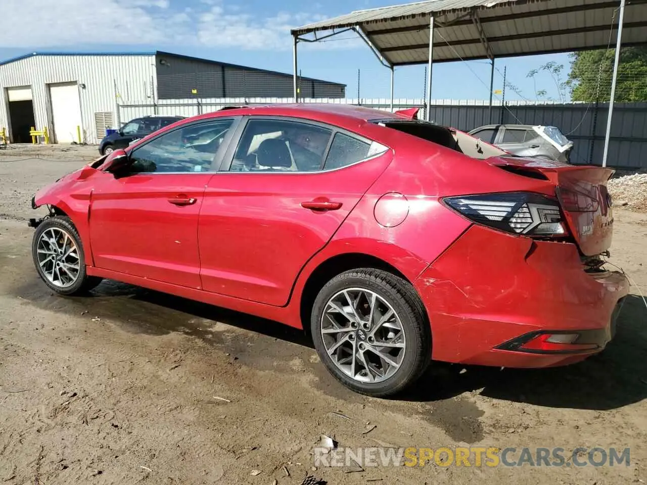 2 Photograph of a damaged car 5NPD84LF4LH551511 HYUNDAI ELANTRA 2020