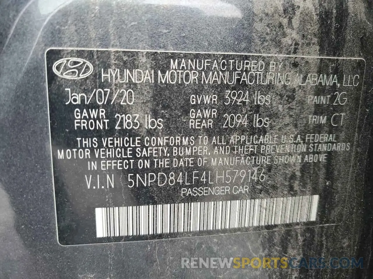 12 Photograph of a damaged car 5NPD84LF4LH579146 HYUNDAI ELANTRA 2020