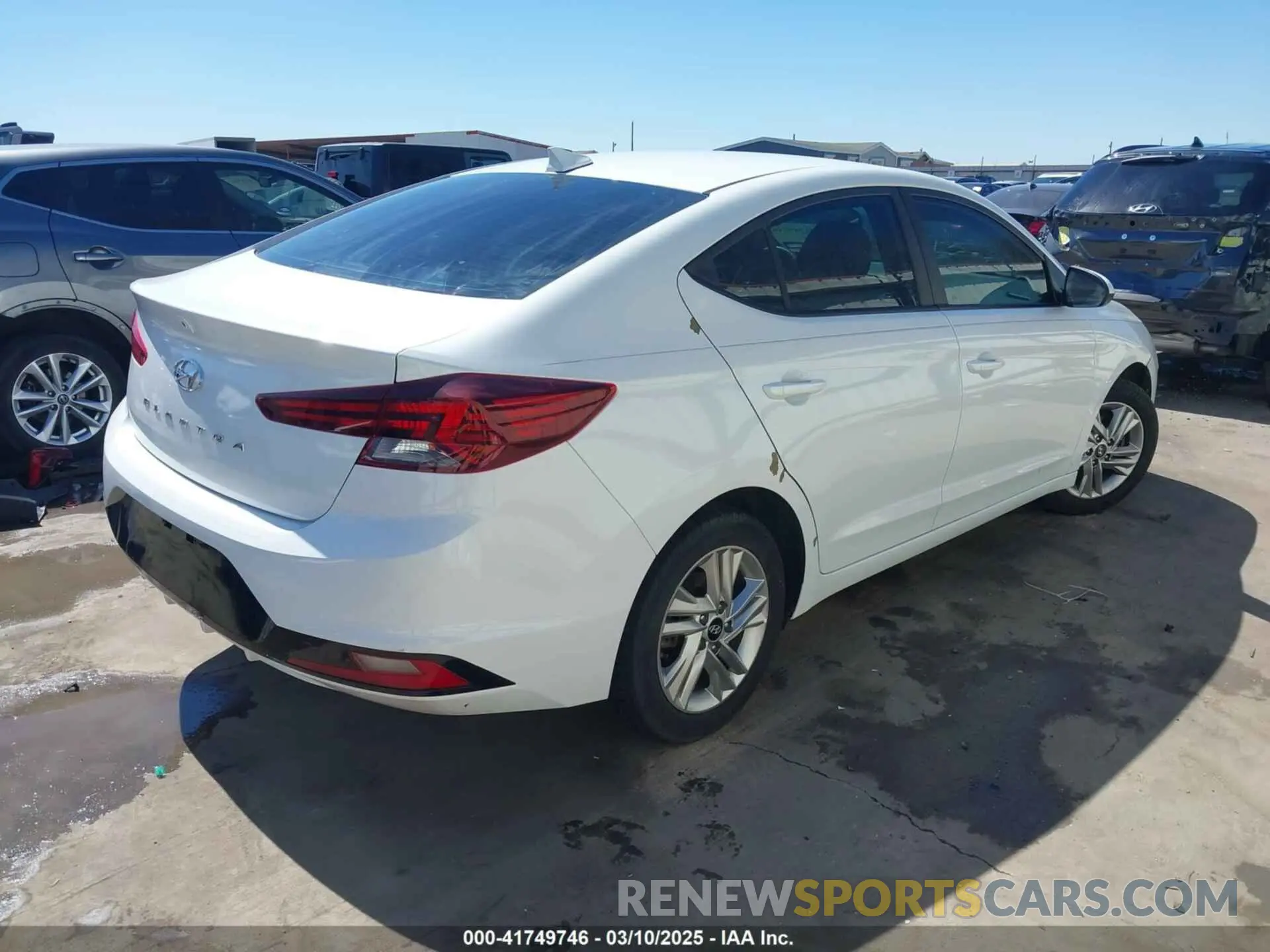 4 Фотография поврежденного автомобиля 5NPD84LF5LH505511 HYUNDAI ELANTRA 2020