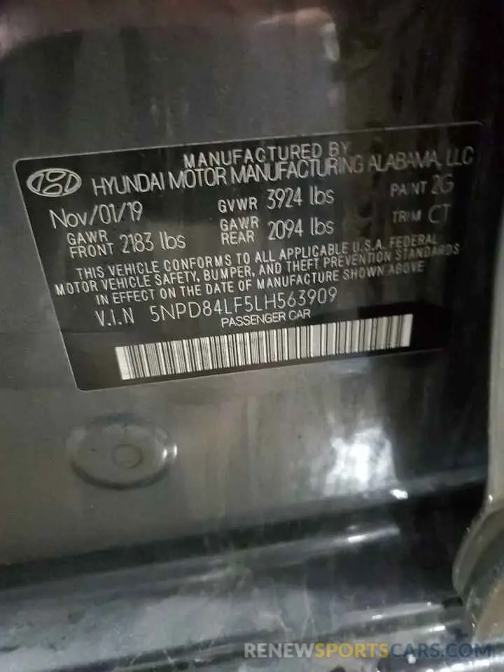 12 Photograph of a damaged car 5NPD84LF5LH563909 HYUNDAI ELANTRA 2020