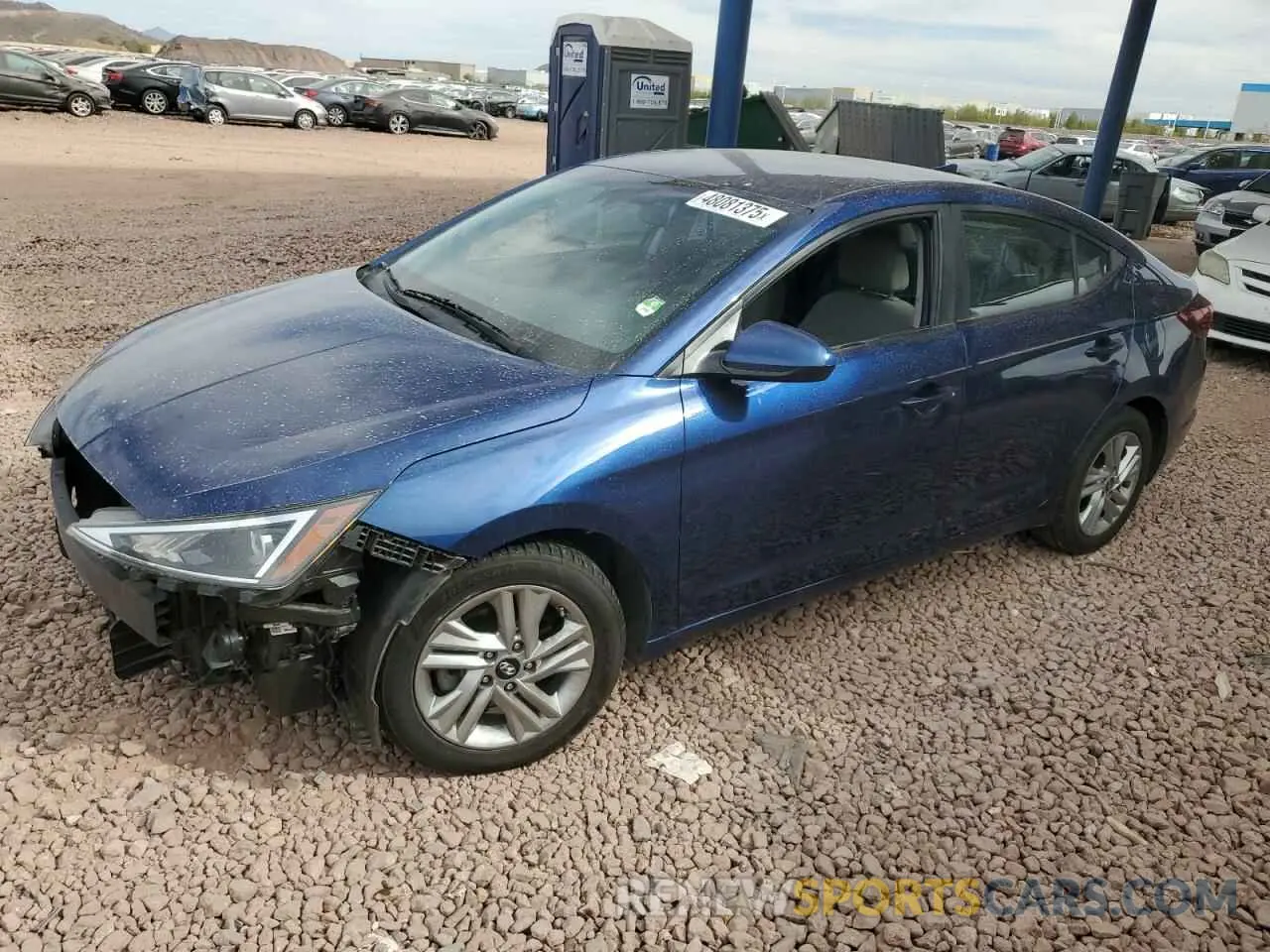 1 Photograph of a damaged car 5NPD84LF5LH579074 HYUNDAI ELANTRA 2020