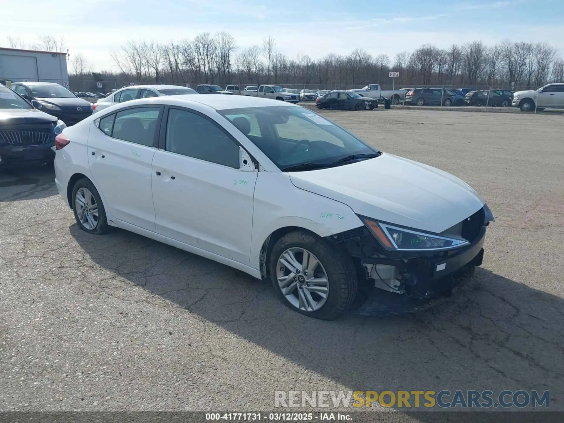 1 Photograph of a damaged car 5NPD84LF5LH599549 HYUNDAI ELANTRA 2020
