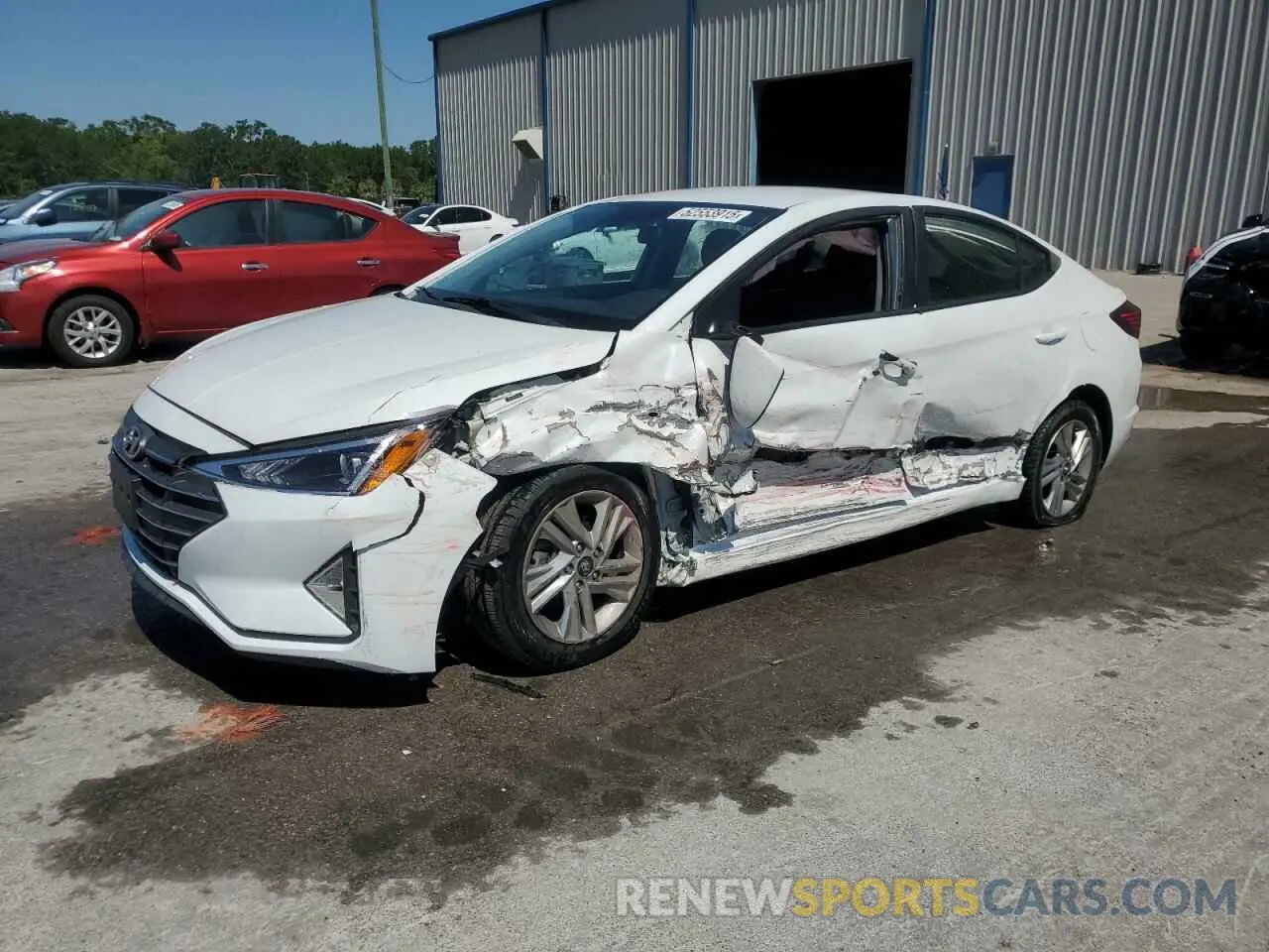 1 Photograph of a damaged car 5NPD84LF7LH574989 HYUNDAI ELANTRA 2020
