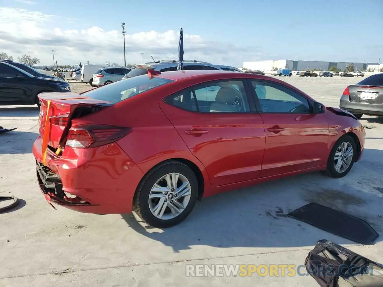 3 Photograph of a damaged car 5NPD84LF7LH603522 HYUNDAI ELANTRA 2020