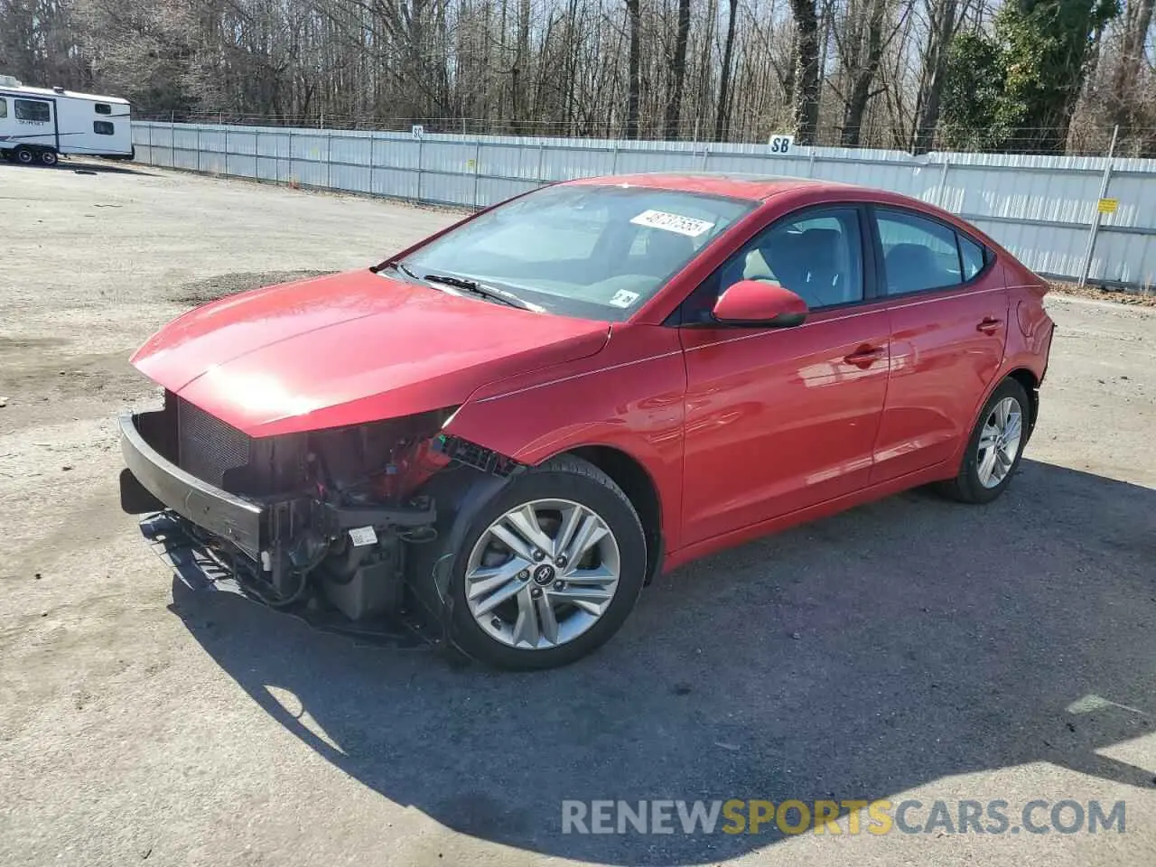 1 Photograph of a damaged car 5NPD84LF7LH621714 HYUNDAI ELANTRA 2020