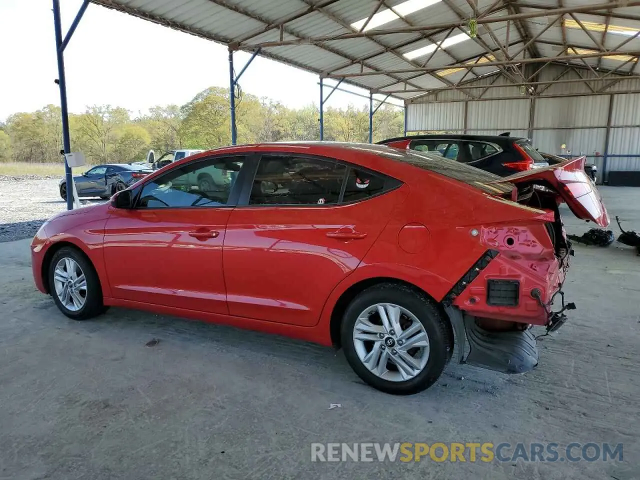 2 Photograph of a damaged car 5NPD84LF7LH627030 HYUNDAI ELANTRA 2020