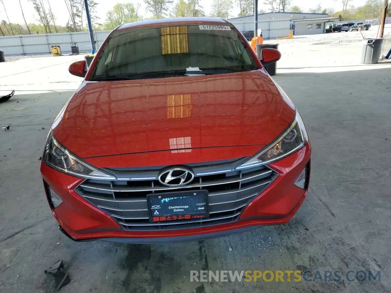 5 Photograph of a damaged car 5NPD84LF7LH627030 HYUNDAI ELANTRA 2020