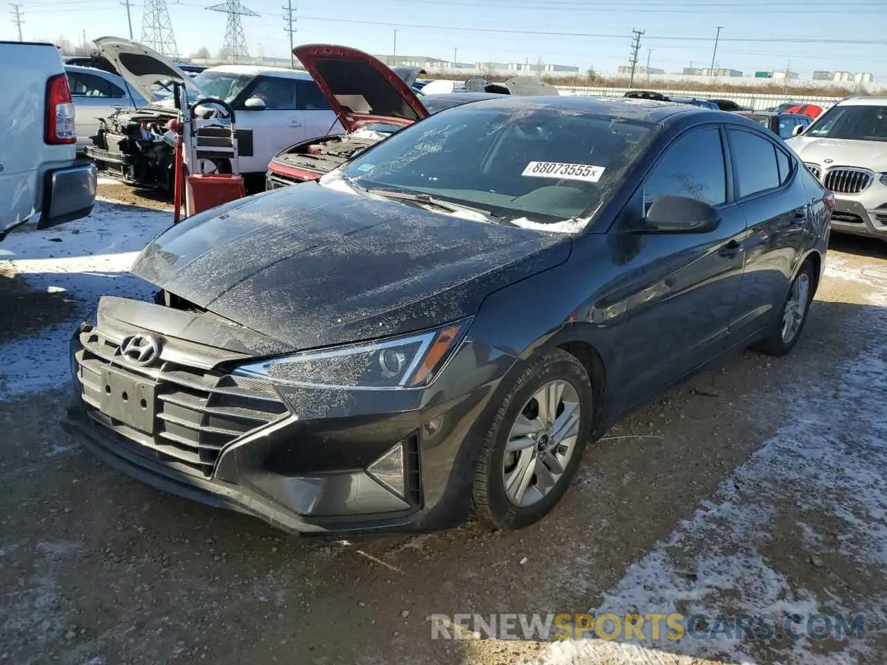 1 Photograph of a damaged car 5NPD84LF8LH554184 HYUNDAI ELANTRA 2020