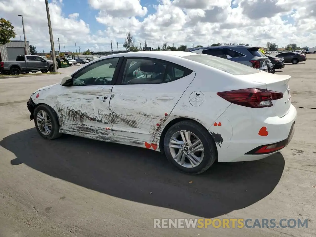 2 Photograph of a damaged car 5NPD84LF8LH582924 HYUNDAI ELANTRA 2020