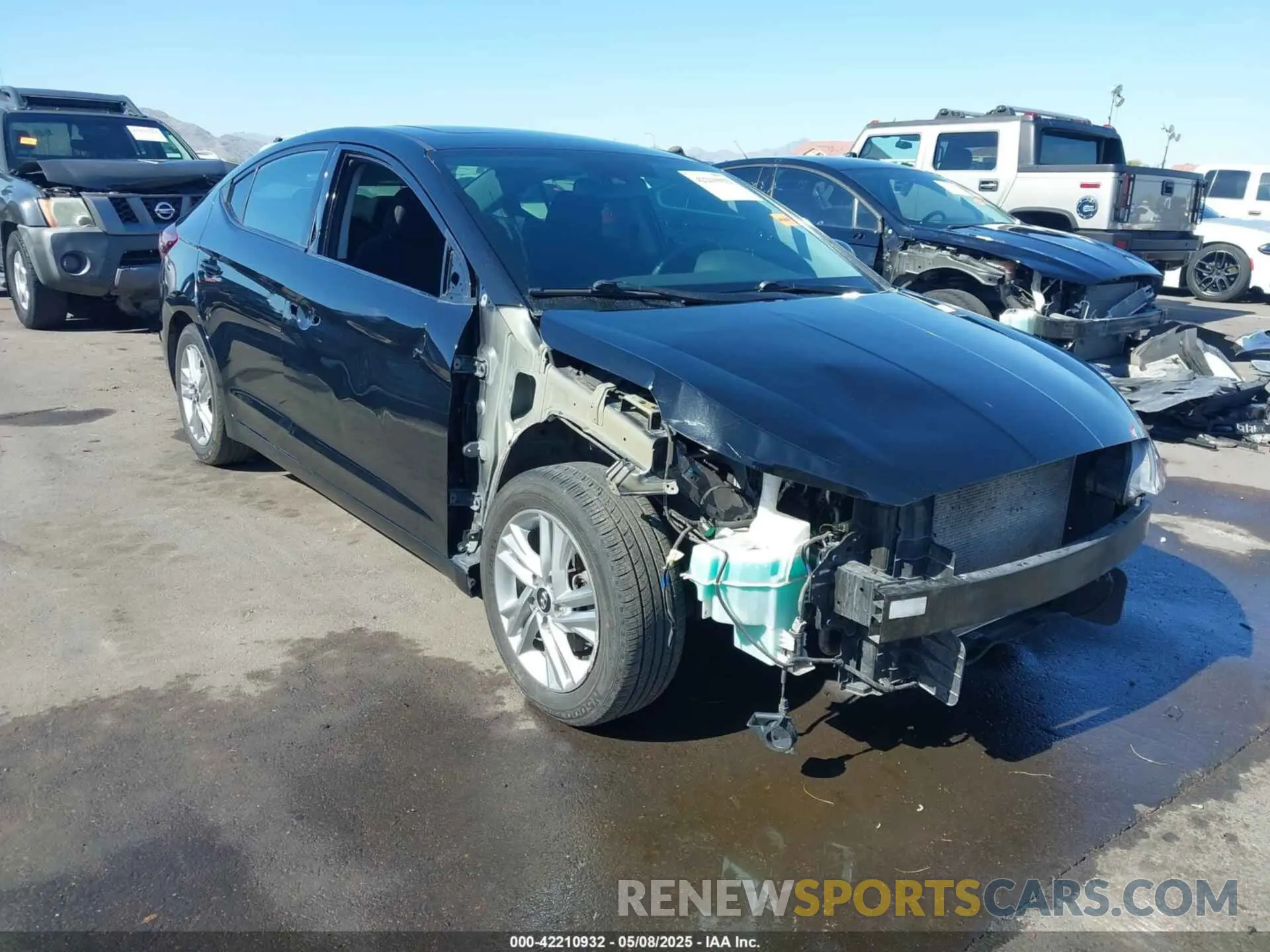 1 Photograph of a damaged car 5NPD84LF8LH605828 HYUNDAI ELANTRA 2020