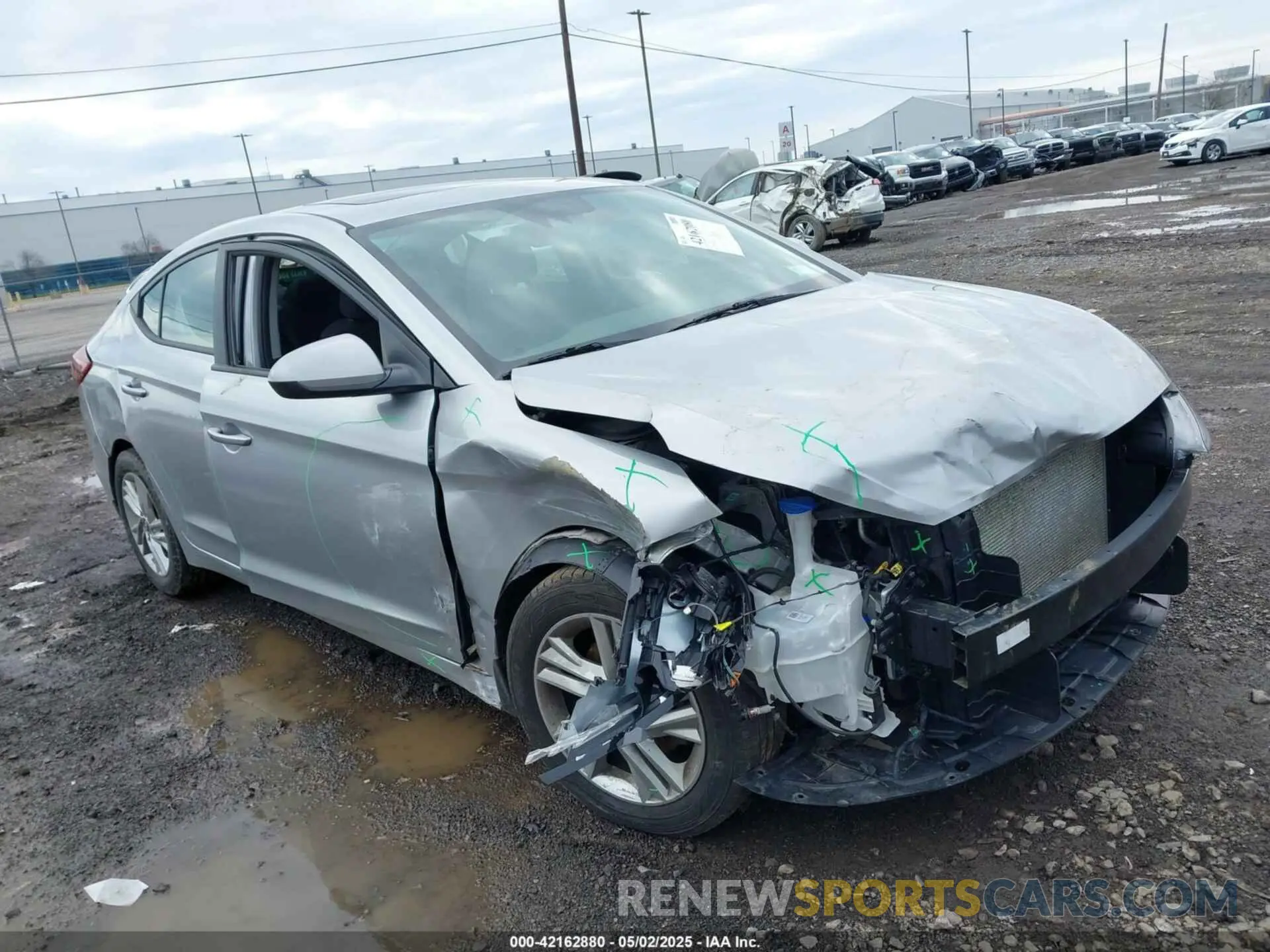 1 Photograph of a damaged car 5NPD84LF8LH629384 HYUNDAI ELANTRA 2020