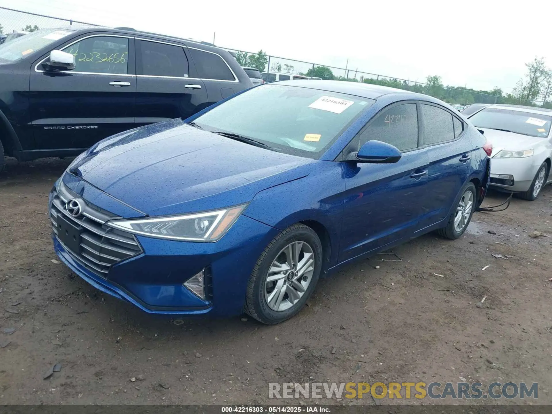 2 Photograph of a damaged car 5NPD84LF9LH593415 HYUNDAI ELANTRA 2020