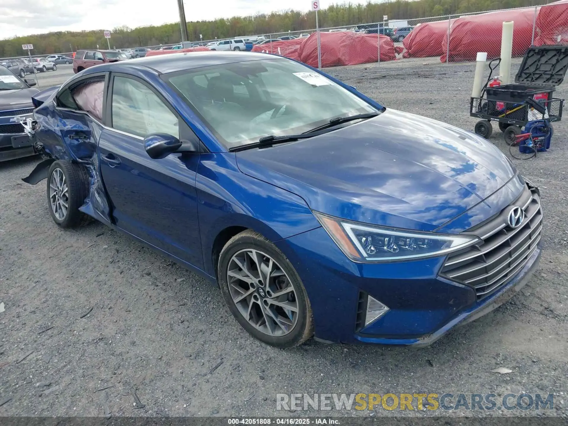 1 Photograph of a damaged car 5NPD84LFXLH537113 HYUNDAI ELANTRA 2020