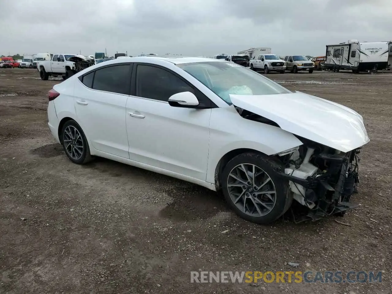 4 Фотография поврежденного автомобиля 5NPD84LFXLH573450 HYUNDAI ELANTRA 2020