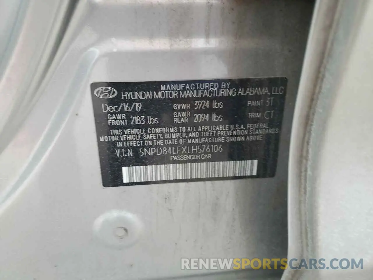 15 Photograph of a damaged car 5NPD84LFXLH576106 HYUNDAI ELANTRA 2020
