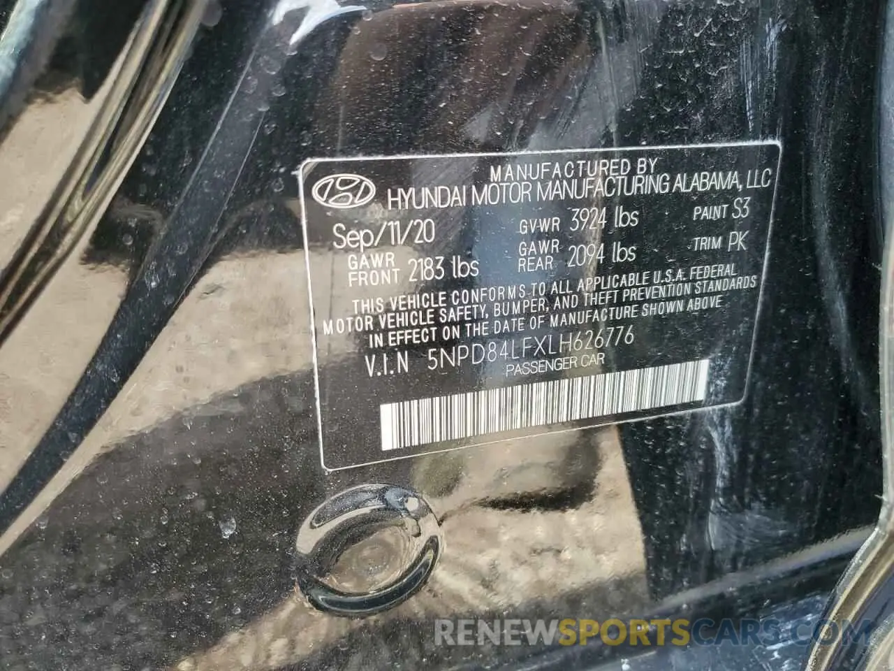 12 Фотография поврежденного автомобиля 5NPD84LFXLH626776 HYUNDAI ELANTRA 2020
