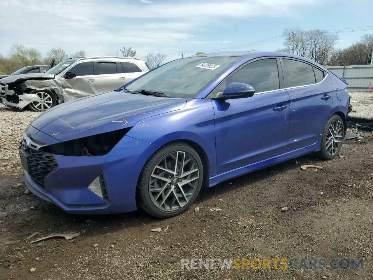 1 Photograph of a damaged car KMHD04LB0LU037824 HYUNDAI ELANTRA 2020