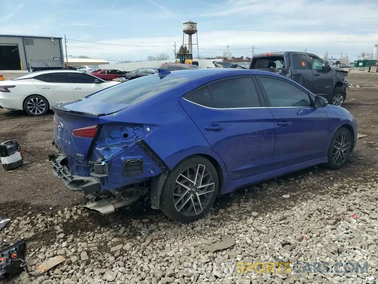 3 Photograph of a damaged car KMHD04LB0LU037824 HYUNDAI ELANTRA 2020